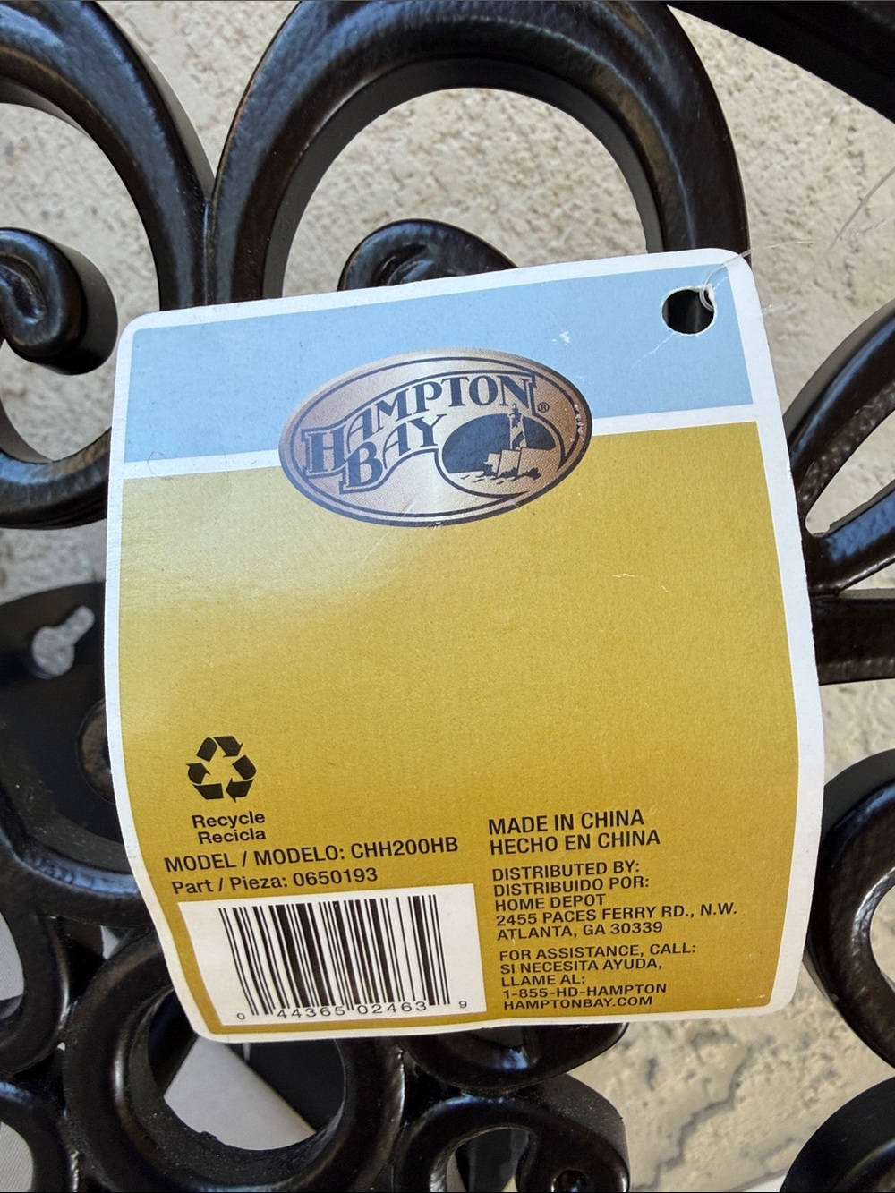 NWT Hampton Bay Decorative Hose Butler Black Cast Aluminum Wall Mount Organizer - Picture 4 of 14